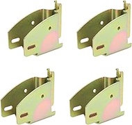 KIMISS 4PCS E Track Wood Beam End Socket, Fit with 2x4 2x6 Add Removable Bar Heavy Duty Storage Lumb