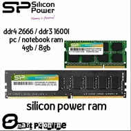 Silicon Power DDR4 DDR3L 4GB/ 8GB/ 32GB Notebook Desktop PC Ram