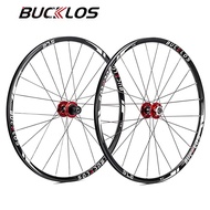 BUCKLOS Mountain Bike Wheel Set 26 27.5 29 MTB Wheelset Quick Release/Thru Axle Carbon Hub Front Rea