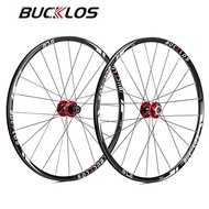 BUCKLOS Mountain Bike Wheel Set 26 27.5 29 MTB Wheelset Quick Release/Thru Axle Carbon Hub Front Rear Cycling Wheelset