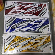 Stiker sticker body stripe cover set (7) honda wave dash dash125 dash 125 fi dash fi