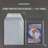 100pcs Toploader Protector Sleeve Resealable Sleeve 35pt-100pt 硬卡套膜 卡夹膜 Toploader Cover