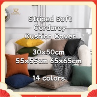Cushion Cover Size 30x50 55x55 65x65cm Nordic Style Striped Pattern Corduroy Fabric Skin-Friendly So