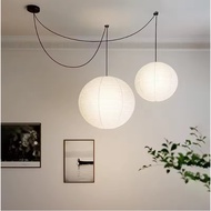 Akari Pendant Light paper lantern lamp Vintage globe lamp noguchi lamp japanes style Handmade lamp C