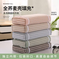Buckwheat Pillow Wholesale Pillow No Collapse Full Buckwheat Hull Filled Square Buckwheat Pillow One Piece Dropshipping