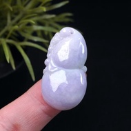 【福祿】紫羅蘭翡翠葫蘆項鍊 | 裸石 | 天然緬甸玉翡翠A貨 | 送禮