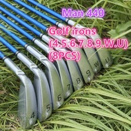 New Men's 440 Golf club Silver G440 Golf irons Iron Set 4-9W/U (8pcs) Flex R/S/SR With Steel/Graphit