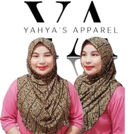 SO KINDLY HEGIRA PRINTED MONOGRAM INSTANT HIJAB COLLECTIONS