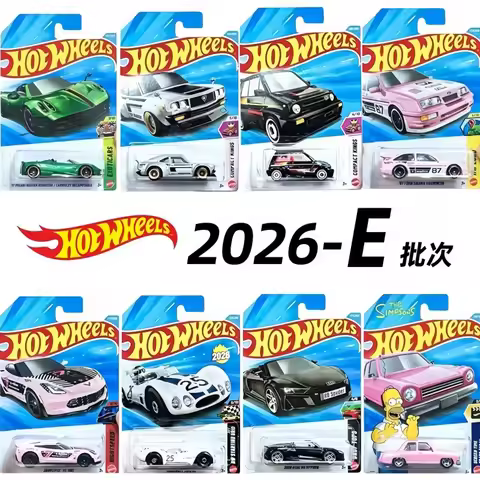 In Stock Hot Wheels 2026E Case Pagani Mazda Ford Sierra Cosworth Die Casting Alloy Car Model Collect