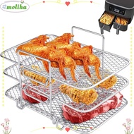 MOLIHA Air Fryer Rack, Stackable Cooker Dehydrator Rack, High Quality Multi-Layer Stainless Steel Multi-Layer Dehydrator Rack Kitchen Gadgets