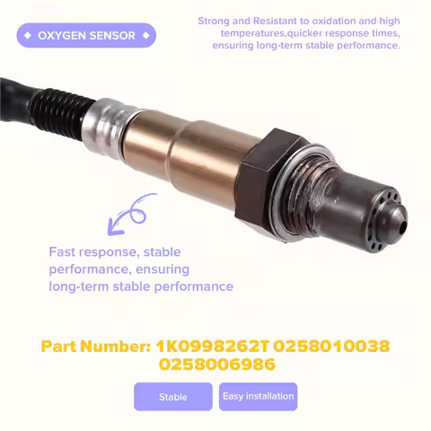 AUTO 1K0998262T Oxygen Sensor O2 Sensor Car For A4 A5 A6 A8 VW Passat Touareg Tiguan Golf 2007-2018