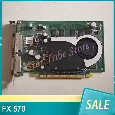 FX 570 256M Graphics Card Dual DVI Interface PCI-E 16X DDR2 128bit FX570