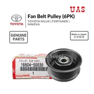 TOYOTA Fan Belt Pulley Land Cruiser UZJ100 UZJ200 Crown Majesta LEXUS GX470 UZJ120 LS400 LS430 6PK 1