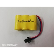 Battery rechargeable untuk kereta rc 2/3AA SM CONNECTOR 3.6 volt, Jst connector T connector sm conne
