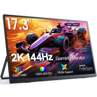 UPERFECT 【จัดส่งในพื้นที่】  2K 144Hz Gaming Monitor 17.3 Inch 2560x1440  Display With Smart stand  U