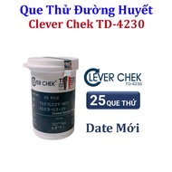Que Thử Đường Huyết Clever Chek TD-4230 Lọ 25 Que