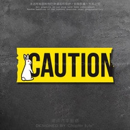 Car Sticker Street Wear FR2 Rabbit Creative English Car Sticker Laptop Computer Body Glass Decoratio