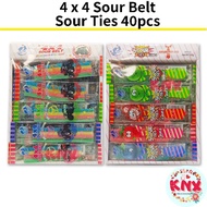 Twin fish sour ties / sour belt candy 40pcs