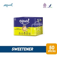 Sugar Sweetener Equal GOLD Sweetener Zero Calories (1 Box Contains 50 Sticks)