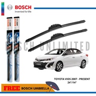 Bosch AEROTWIN Wiper Blade Set for Toyota VIOS 2007 - PRESENT (24 /14 )