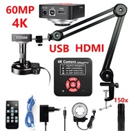 YIZHAN Digital Microscope 4K 60MP HDMI USB/VGA Camera Lab Measurement Inspection Tool