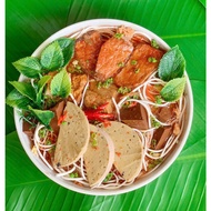 Hue beef noodle bowl model. Fake Hue beef noodle soup, display