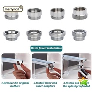 MERLYMALL Faucet Adapter Set, 18/20/22/24mm To 22mm With Washer Water Filter Adapter,  Metal Tap Aer
