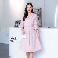 เดรสทรงสูท S-5XL เดรสสูท ชุดสาวอวบ อ้วน ชุดทำงานผู้หญิง ชุดดอกงาน ชุดไปงาน ชุดดำ Blazer สูทแฟชั่น ชุ
