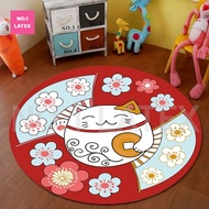 Baanphom พรม พรม3D พรมกลม มี 8 ลาย พรมปูพื้นห้องนั่งเล่น พรม3มิติ พรมปูพื้น พรมปูห้องนอน พรมปูห้องรั