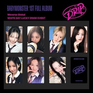 BABYMONSTER BABYMONSTER ASA WHITE Valentine's DAY Lucky Card DRIP Weverse Photo Card WHITE DAY 8.20