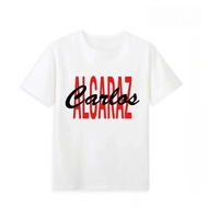 Alcaraz T-Shirt Carlos Alcaraz Tennis Cotton Quick Dry Men's Summer Casual Sports Short Sleeves Fans