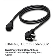 Power Cord Cable Ups Apc Rack server C13 to Schuko Germany 10M 1.5mm
