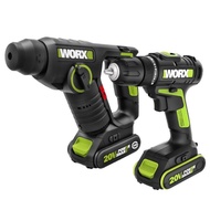 WORX WU930 20V 電錘/電批孖寶套裝