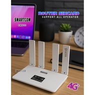 < SMARTCOM > 4G LTE Wireless Wifi Router SM611 300Mbps Wifi 6 supports ALL Operators 4G Wifi Modem H