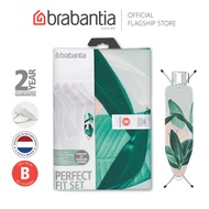 Brabantia Ironing Board Cover B, 124 x 38 cm, with Foam - Tropical Leaves