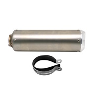 Stainless Steel Universal Muffler R102*300-J55,10mm Connecting Exhaust Muffler Exhaust Link Pipe