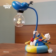 SUNDAY HOME Disney Donald Duck Fishing Duck Lamp Decoration Desktop Decoration Table Lamp Creative G
