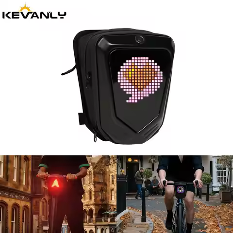 LED Smart Display Chest Bag Scooter Storage Bag LOY Moto Pocket LED Backpack Mobile Phone Crossbody 