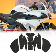 Motorcycle Accessories Stickers Tank Pad Stickers Decals For QJmotor 450 2023-2024