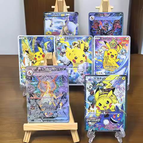 PTCG Pokemon Collection Cards XY-P SM-P Pikachu Mewtwo Charizard EX Gengar RARE Single Card Classic 