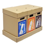tong sampah plastik transparent biodegradable Recycle Bin Waste Separation Trash Bin-RB02