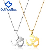 Yoga Aum OM Hinduism Pendant Necklace Men Women Stainless Steel Fashion Jewelry CB19A007