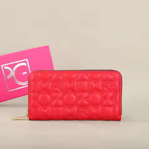 PG Women's Wallet Large Capacity Wallet Rectangular Card Holder Purse with Zipper for/Evening/Woman/