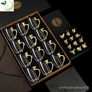 Twelve Zodiac Crystal Glass White Wine Divider Set Home Use Ancient Chinese Style EZSE