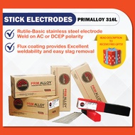 LINCOLN ELECTRIC PRIMALLOY STAINLESS STEEL 316L STICK WELDING ELECTRODES 5KG PACK