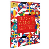 Asia Books English BOOK FLAGS OF THE WORLD-STICKER COLORING ACTIVITY FOR CHILDREN