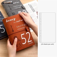 FAVORITEGOODS 52 Week Savings Challenge Binder, 6-holes Reusable Savings Binder, Creative A5 with Ca