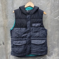 rompi vest uniqlo tebal full hoodie second