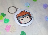 【猿飛佐助】 鏡子鑰匙圈+胸章【兩入】