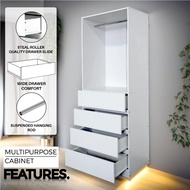 🔥PROMOSI PUKAL🔥Sampoint 4 Laci Kabinet | Almari Laci | Chest Drawer | Murah Perabot Rak Simpanan